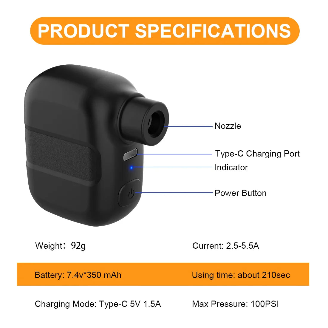 Handy Electric Bike Pump